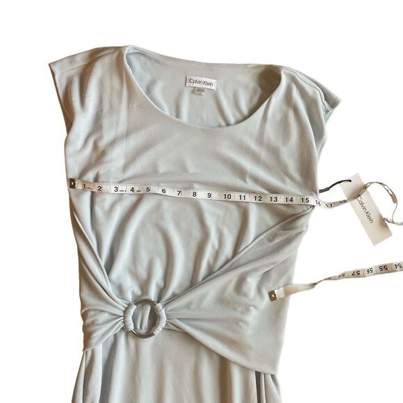 Calvin Klein Women's Dolman Sleeve Cinched Waist Solid Sheath Dress Size 2 - Picture 10 of 11